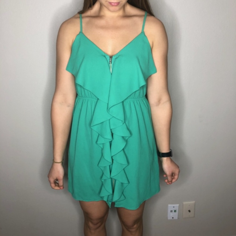 Cute ruffle front dress